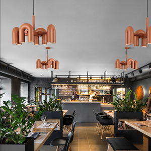 Lámpara Colgante LED de Hierro con Diseño Nórdico Moderno en Forma de U, Modelo Simple para Sala de Estar o Dormitorio Infantil - Product Image 3