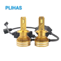 Ampoule de phare Led dorée Phares Led Haute Puissance H7 H4 H13 9004 9007 pour 12V Voitures 24V Camions