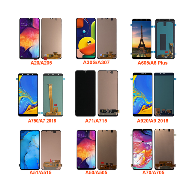 Best Price OLED Quality LCD for Samsung Galaxy A20 A30 A50 A60 A70 A920 A71 A750 LCD Touch Screen for Samsung A30 Display