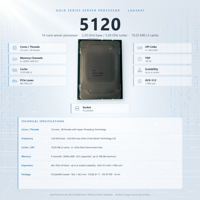 CPU Server 5120 14 Core 2.2GHz LGA3647 19.25MB SR3GD Workstation Memori File Render Performa Tinggi