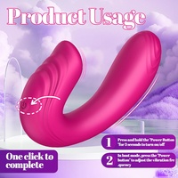 Ferngesteuerter Vibrator Sexspielzeug für Frauen, Klitoris G-Punkt Vibrierendes Sexspielzeug für Doppelte Stimulation mit 10 Vibrationsmustern