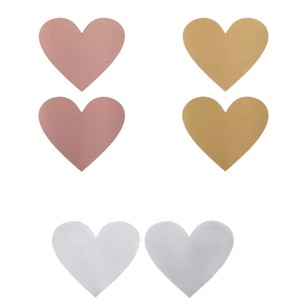 Gold Heart Scratch Off Stickers Self-Adhesive Die-Cut <b>Glossy</b> <b>Paper</b> Wedding Favors Bridal Party Gifts - Product Image 5