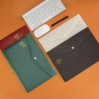 Carpeta de Archivo Retro de Marca ODM al por Mayor, Bolsa para Documentos de Papel A4, Bolsa de Almacenamiento para Exámenes, Carpeta de Plástico PP Impermeable, Material de Oficina