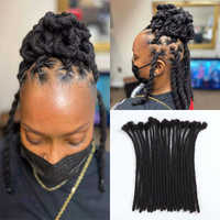 Extensions de cheveux synthétiques afro crépus en vrac, multicolores, pour tresses au crochet, extensions de dreadlocks ombrées, perruque pour hommes noirs