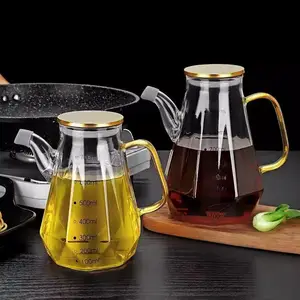 Home Kitchen Storageoil Glass Bottle Kitchen Glass Olive Oil Dispenser Bottle Glass Oil Pot