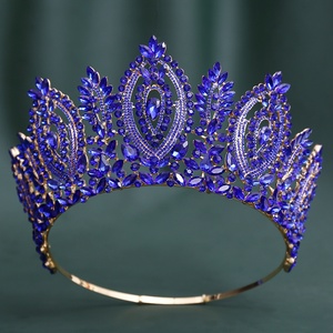 Corona Barroca Grande con Incrustaciones de Diamantes de Imitación, Suministro Directo de Fábrica QS, para Concursos de Belleza, Miss Mundo, Miss Europa - Product Image 6