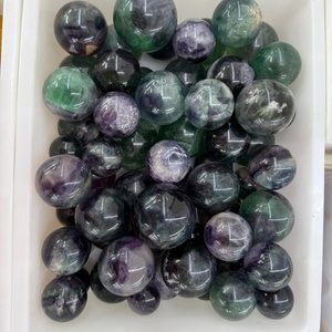Bán buôn đá thạch anh tự nhiên chất lượng cao, hình cầu fluorite cầu vồng dùng trang trí nhà cửa - Product Image 3