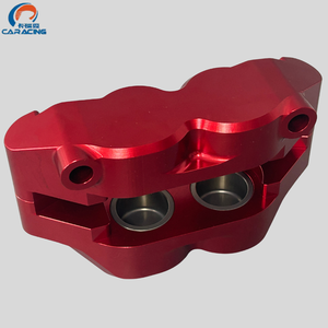 Nuevo Kit <span class=keywords><strong>de</strong></span> Caliper <span class=keywords><strong>de</strong></span> <span class=keywords><strong>Freno</strong></span> <span class=keywords><strong>de</strong></span> Aluminio Anodizado Rojo <span class=keywords><strong>de</strong></span> Alto Rendimiento OEM Caracing <span class=keywords><strong>de</strong></span> 4 Pistones - Certificado ISO9001 con 1 Año <span class=keywords><strong>de</strong></span> Garantía para Uso en Carretera - Product Image 5