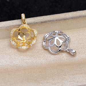 Composants de bijoux en argent S925, support vide en forme de serpent pour boucles d'oreilles en perles de 7-8 mm, accessoires de bricolage, signe du zodiaque Serpent 5822 - Product Image 4