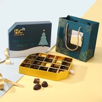 Sacs-cadeaux de luxe en papier avec logo, marquage à chaud, personnalisé, avec dessert/biscuit/biscuit/chocolat