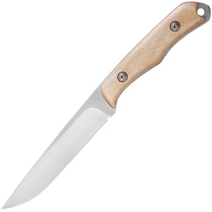 Sharp Drop Point <strong>Blade</strong> Screwed Pakkawood Handle <strong>Wrist</strong> Lanyard Hole Full Tang Fixed <strong>Blade</strong> Knife for Outdoorsman - Product Image 1