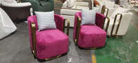 Canapé-chaise italienne de luxe pour chambre à coucher, balcon, salon et hôpital pour les loisirs et l'hôtel familial.