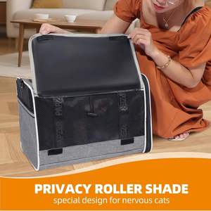 Gris de lujo impermeable cuadrado Oxford cremallera perro mascota gato de lados suaves Trolley Trunk <span class=keywords><strong>Carrier</strong></span> con ruedas productos de viaje bolsa monedero - Product Image 4