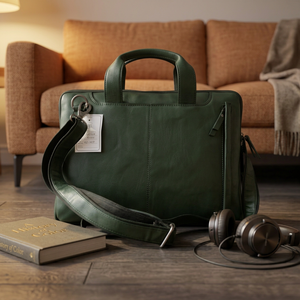 WRIZA Sac à bandoulière classique en cuir fait main pour homme, avec sangle réglable, de luxe, multifonctionnel, pour affaires, sac souple de qualité supérieure - Product Image 5
