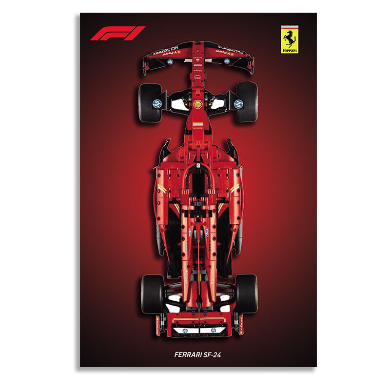 ferrari sf24-f1-a model does not include building block car