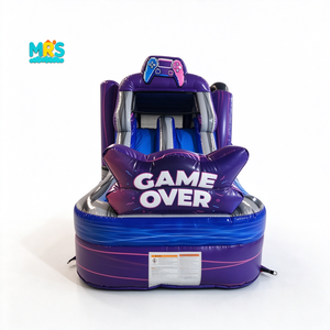 Tobogán Acuático Inflable Gigante <span class=keywords><strong>de</strong></span> Videojuegos, Tobogán Acuático <span class=keywords><strong>de</strong></span> PVC con Control Remoto para Niños, <span class=keywords><strong>Parque</strong></span> <span class=keywords><strong>de</strong></span> Diversiones, Alquiler para Fiestas al Aire Libre - Product Image 5