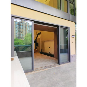 Porte coulissante en aluminium robuste à double vitrage pour le marché africain, structure durable, prix d'usine abordable - Product Image 1