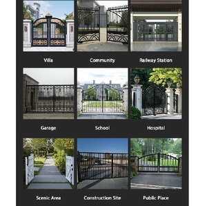 Ouvre-porte automatique à <span class=keywords><strong>battant</strong></span> de niveau industriel, design élégant, <span class=keywords><strong>moteur</strong></span> 300 kg/volet, adapté aux portails de cour de villa de taille moyenne - Product Image 6