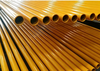 Tuyau composite en acier revêtu d'époxy jaune, intérieur et extérieur, pour la transmission de gaz naturel