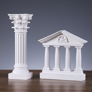 Modello Architettonico in Stile Greco Europeo, Statua in Resina Fatta a Mano, Decorazione per Casa, Scenografia da Scrivania, Accessori per Fotografia - Product Image 3