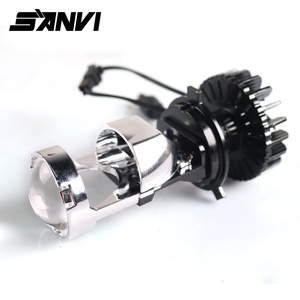 2023 SANVI Wholesale 12v 28w 5000K 2500lm High Low Beam MINI Bi-xenon Projector LED Lights Car LED Headlight <b>H4</b> Mini LED Lights - Product Image 5