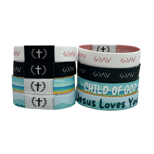 Answer Book high-frequency shooting elastic wristband Bible Verse Christian NFC <b>Smart</b> RFID woven <b>bracelets</b> - Product Image 4