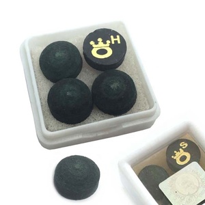 Puntas de Taco de Billar Originales <span class=keywords><strong>Omin</strong></span> de 11 mm, Puntas de Taco de Snooker Profesionales Verdes, Piel, S/M/H, Accesorios de Billar - Product Image 2