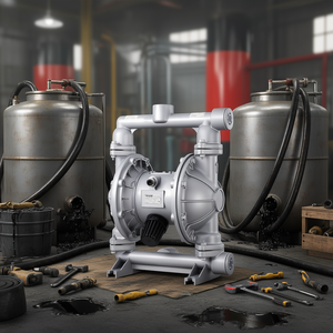 Pompe à double diaphragme à air comprimé Vevor 44GPM 115PSI 1-1/2 pouce pour transfert d'huile usagée et de carburant diesel - Product Image 2