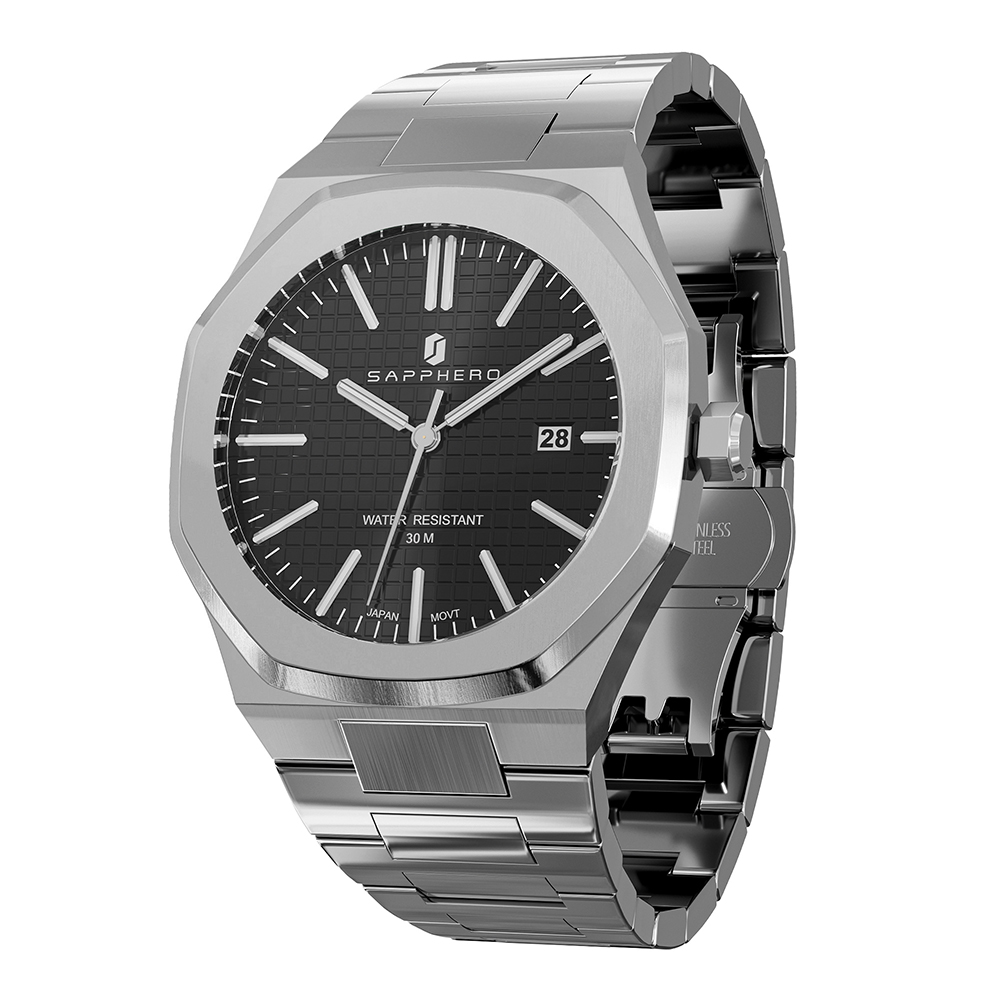 silver black
