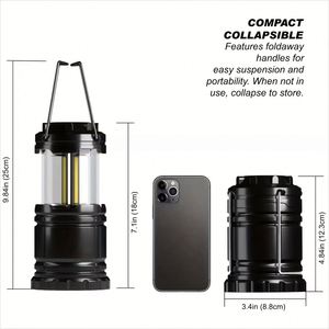 Camping <b>Lanterns</b> Flashlights Emergency LED White Light Battery-Operated Survival Kit for Power Outages <b>Hurricane</b> Climbing - Product Image 1