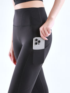 High Waist Yoga <b>Leggings</b> <b>With</b> Side Phone <b>Pocket</b>, Seam <b>Pocket</b>, Butt Lifting, Squat Proof <b>Workout</b> Pants - Product Image 4