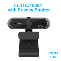 Webcam Fokus Otomatis USB 1944P QHD, Kamera Web PC Sudut Lebar dengan Mikrofon untuk Konferensi Game Android TV Box