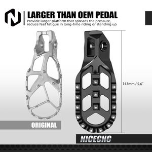 Repose-pieds en aluminium forgé NICECNC pour moto KTM XC/XCF/SX/<span class=keywords><strong>SXF</strong></span> 125 250 300 <span class=keywords><strong>350</strong></span> 450 500 <span class=keywords><strong>2023</strong></span> 2024 - Product Image 3