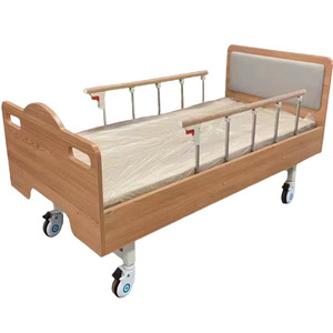 Cama de Hospital de Madera con Altura Ajustable Manualmente, con Elevación de Respaldo y Piernas, para Uso en Hogares de Ancianos - Product Image 3