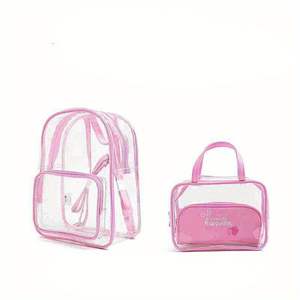 กระเป๋าเครื่องสำอางใสสามชิ้นกระเป๋ากันน้ำแบบพกพาใหม่ซักผ้าแบบพกพากระเป๋าเป้เดินทางความจุขนาดใหญ่ - Product Image 3