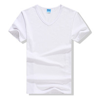 2024 Loose Casual Komfort 100% Baumwolle Herren Plain V Neck T-Shirts Großhandel Schwarz Designer T-Shirts für Herren 2024