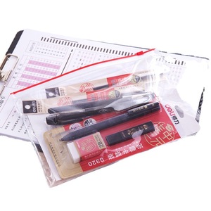 Deli Exam Set 2B Pencil Gel Pen Ruler Answer Card Kit For Middle School College Entrance Exams - Product Image 5