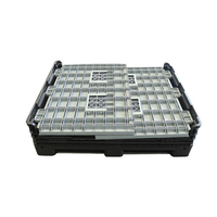 Bac à palettes industriel robuste de grande taille 1200*1000, bac à palettes en plastique pliable, bac à palettes empilable avec stockage en vrac