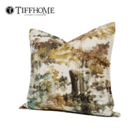 Tiff Home vente en gros Offre Spéciale 45*45cm écologique artistique nouveau Style chinois poétique carré jeter oreiller