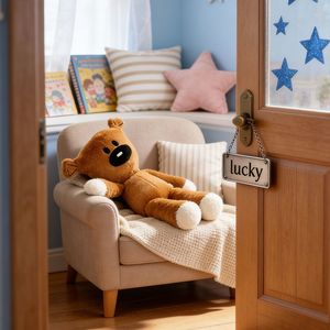 Ours en peluche compagnon Mr. <span class=keywords><strong>Bean</strong></span>, jouet en peluche doux, rembourrage en coton PP, matière polyester, 31cm-50cm, cadeaux <span class=keywords><strong>de</strong></span> fêtes - Product Image 4