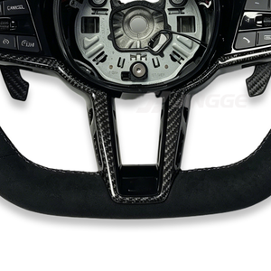 Volante Deportivo Personalizado Estilo LCI con Calefacción, en Alcántara y Fibra de Carbono para BMW G20/G30/G80/G01/G02/G87/M3/M240i/M340 - Product Image 5