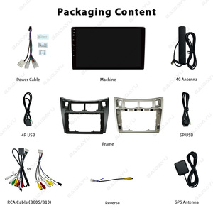 Baidayu Android 9 inch GPS Stereo đa phương tiện màn hình xe phổ Bảng điều khiển đơn vị đứng đầu cho TOYOTA 05-11 Yaris/vitz/Platz - Product Image 6