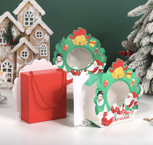 Emballage cadeau en papier Apple Belle boîte de papier de Noël pour gâteau aux bonbons - Product Image 6