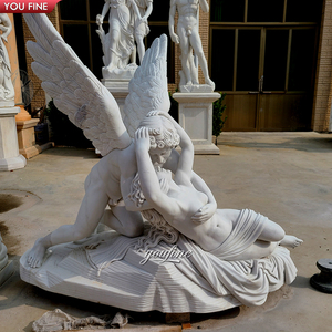 Youfine công viên bãi cỏ trung tâm nổi tiếng đá cẩm thạch Eros điêu khắc antonin canova CUPID và tâm thần tượng Louvre tượng - Product Image 6