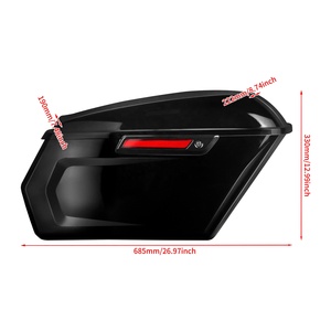 Sacoches Latérales Rigides et Coffre de Rangement pour <span class=keywords><strong>Moto</strong></span> Harley Touring Road King FLHR Street Electra Glide FLHT FLHX FLHTK 14-23 - Product Image 5