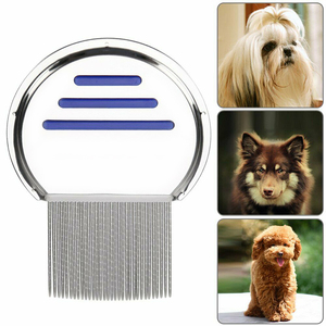 Peines de acero inoxidable de alta densidad para mascotas al por mayor, para limpieza de pelo y eliminación de pulgas y piojos - Product Image 4