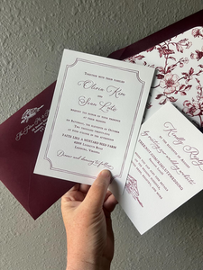 Tarjetas de Visita Personalizadas de Primera Calidad, Impresión Tipográfica, Papel de Algodón Texturizado con Relieve, Invitaciones de Boda - Product Image 4