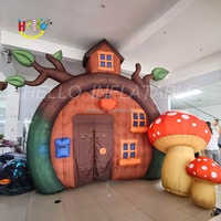 Maison en forme de champignon géante gonflable, tente gonflable pour la décoration de fête