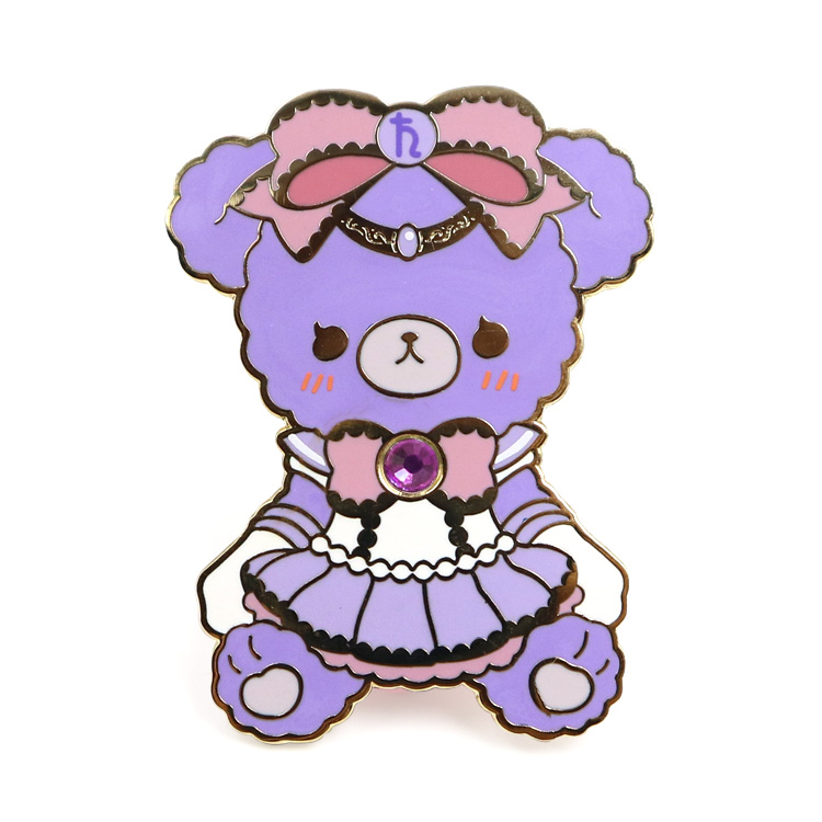 Manufacture Custom Metal Enamel Badges Cute Cartoon Enamel Lapel Pin