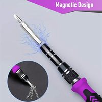 Jeu de tournevis de précision 115 pièces avec embouts Torx |   Kit magnétique miniature en acier au chrome-vanadium pour outils de démontage iPhone MacBook